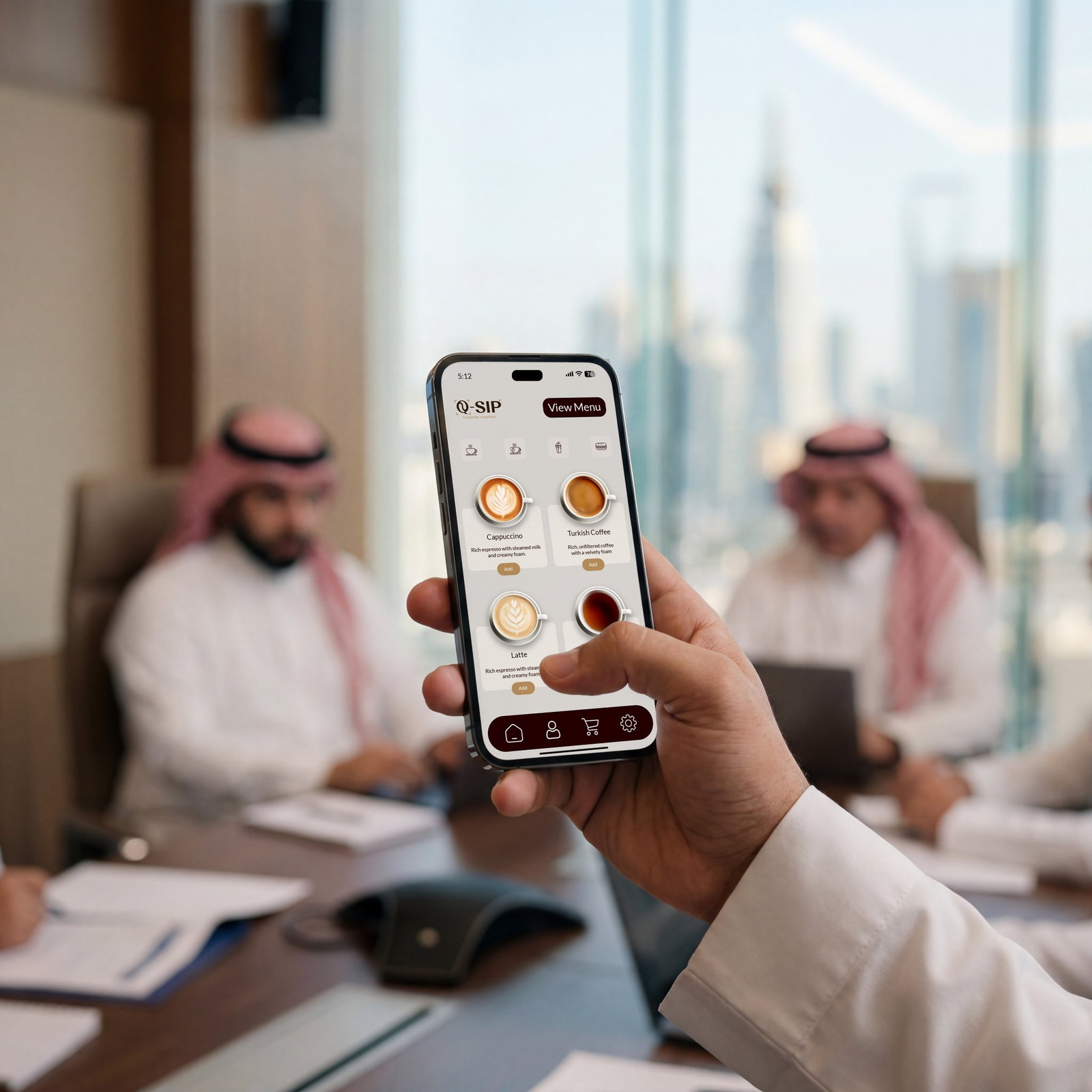 Q-SIP mobile hospitality request